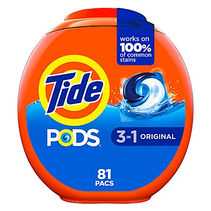 Tide PODS Detergent Pacs Original - 81 Count - Image 2