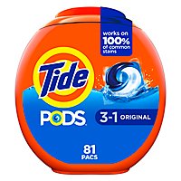 Tide PODS Detergent Pacs Original - 81 Count - Image 2