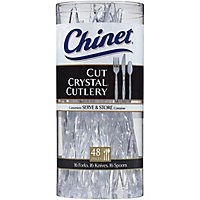 Chinet Cutlery Cut Crystal Carton - 48 Count - Image 2