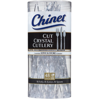 Chinet Cutlery Cut Crystal Carton - 48 Count