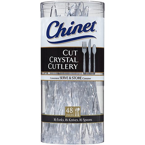 Chinet Cutlery Cut Crystal Carton - 48 Count