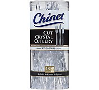 Chinet Cutlery Cut Crystal Carton - 48 Count