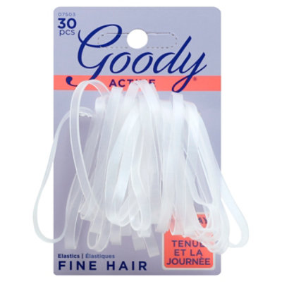 Goody Elastics Slideproof Latex Clear - 30 Count