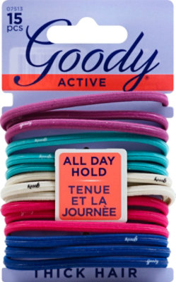 Goody Elastics Ouchless Thick 4mm Royal Jewel Tones - 15 Count - Image 2