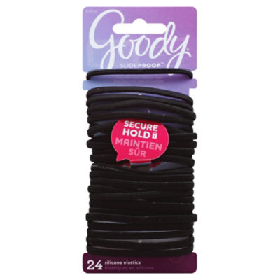 Goody Elastics Ouchless Thick 4mm Black - 24 Count - Image 1