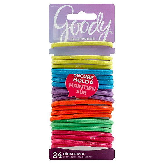 Goody Elastics Ouchless Thick 4mm Candy Coated - 24 Count