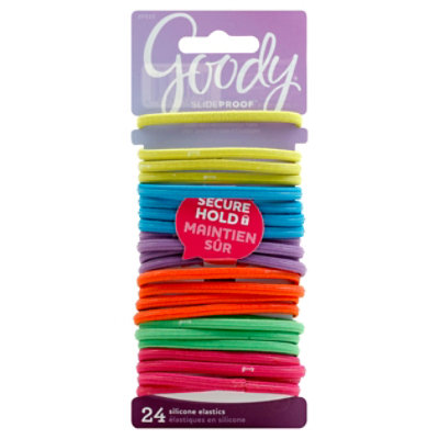 Goody Elastics Ouchless Thick 4mm Candy Coated - 24 Count