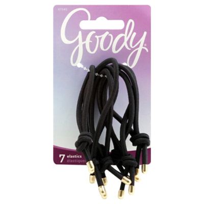 Goody Elastics Finishing Touch Black Gold - 7 Count