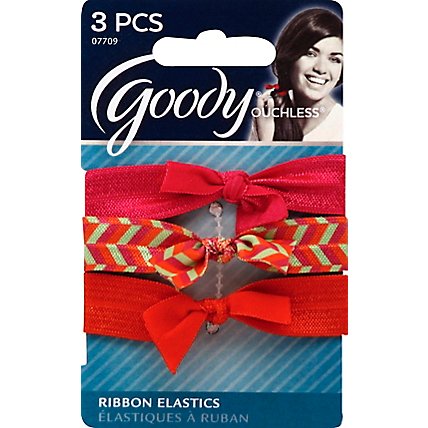 Goody Elastics Ouchless Ribbon Elastics Tieback Bow Citrus Brights - 3 Count - Image 2