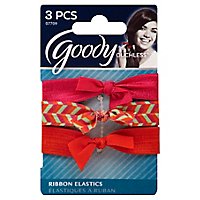 Goody Elastics Ouchless Ribbon Elastics Tieback Bow Citrus Brights - 3 Count - Image 1