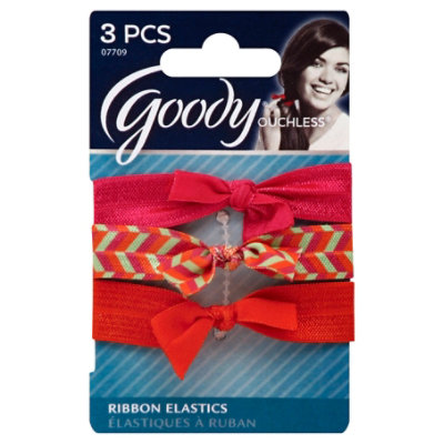 Goody Elastics Ouchless Ribbon Elastics Tieback Bow Citrus Brights - 3 Count