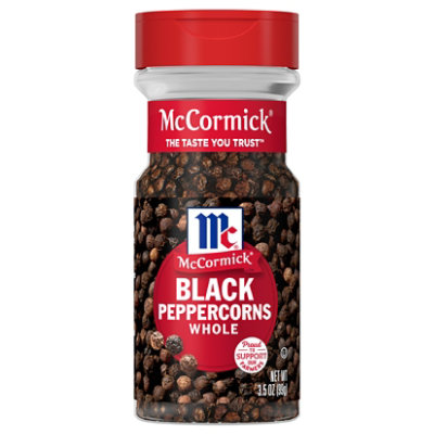 McCormick Peppercorns Black Whole - 3.5 Oz