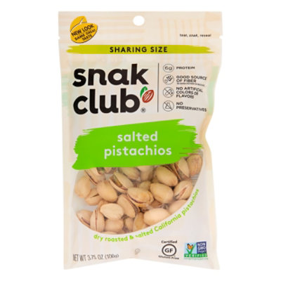 SnakClub Super Value Pistachios Salted - 3.75 Oz