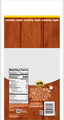 Udis Gluten Free Bagels Everything Inside - 14 Oz - Image 5