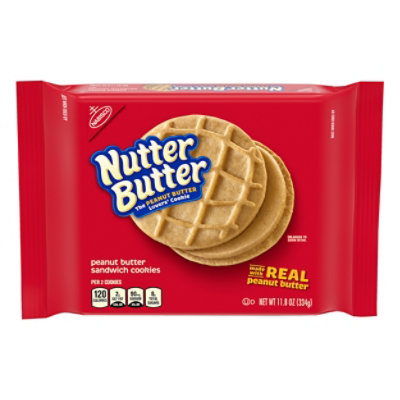 Nutter Butter Cookies Sandwich Peanut Butter Pack Size - 11.8 Oz