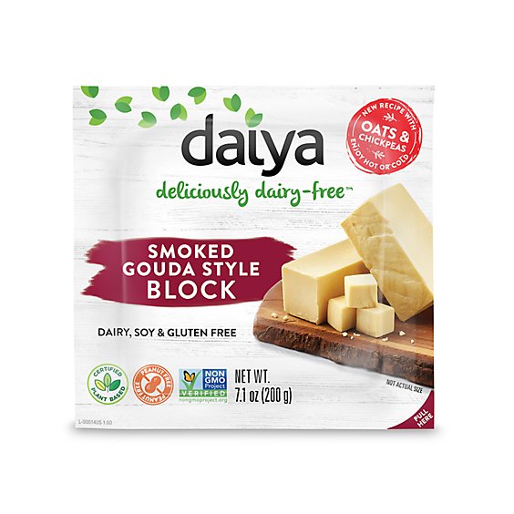 Daiya Dairy Free Smoked Gouda Style Vegan Cheese Block - 7.1 Oz