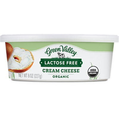 Green Valley Lactose Free Organic Cream Cheese Tub - 8 Oz - Image 1