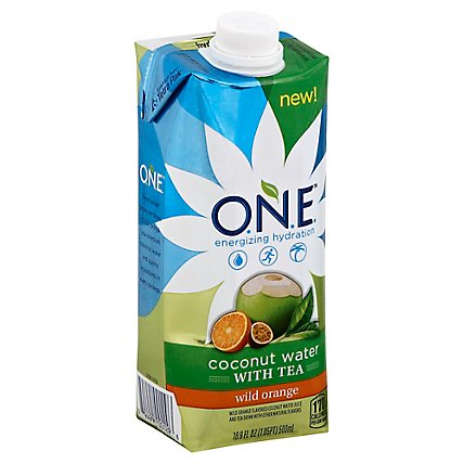 O.N.E. Coconut Water with Tea wild orange - 16.9 Fl. Oz. - Image 1