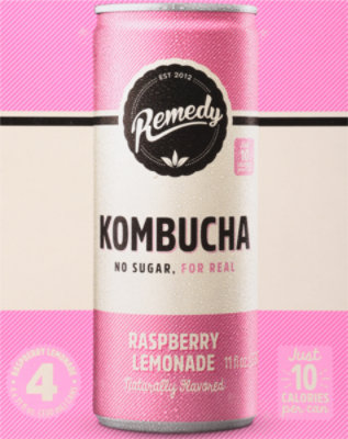 Remedy Raspberry Lemonade Kombucha - 4-11 Fl. Oz. - Image 6