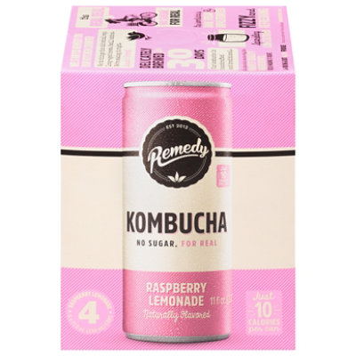 Remedy Raspberry Lemonade Kombucha - 4-11 Fl. Oz. - Image 2