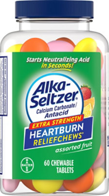 Alka-Seltzer Heartburn Relief Chewable Tablets Assorted Fruit Extra Strength - 60 Count - Image 2