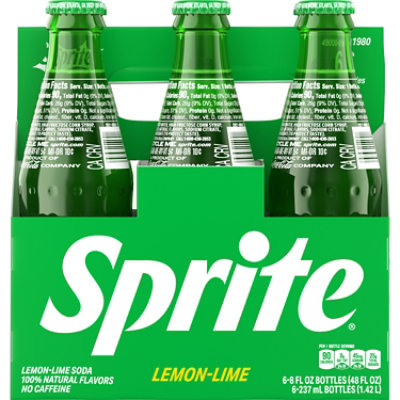 Sprite Soda Pop Lemon Lime Glass Bottles - 6-8 Fl. Oz. - Image 3