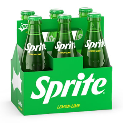 Sprite Soda Pop Lemon Lime Glass Bottles 6 8 Fl Oz Vons