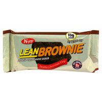 Njoy Lean Brownie Protein Supplement Snack Double Chocolate Chip 1.5