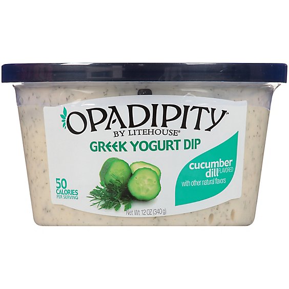 Litehouse Opadipity Dip Yogurt Greek Cucumber Dill - 12 Oz