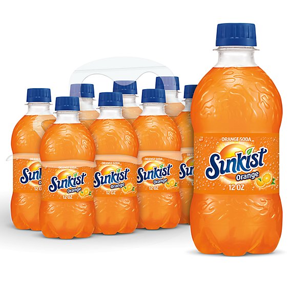 Sunkist Orange Soda Bottle - 8-12 Fl. Oz.