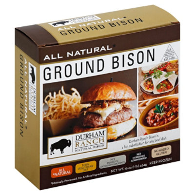 Durham Ranch Ground Bison - 1 Lb - Image 1
