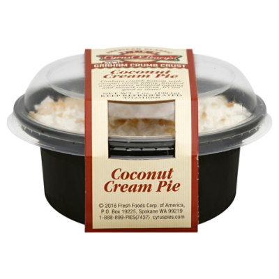 Cyrus OLearys Cream Pie Coconut Single Serve - Each