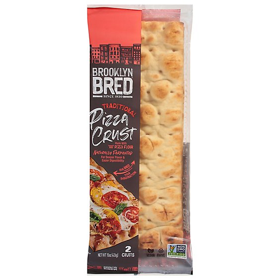 Brooklyn Bred Pizza Crust Thin Traditional Lite 2 Count - 15 Oz