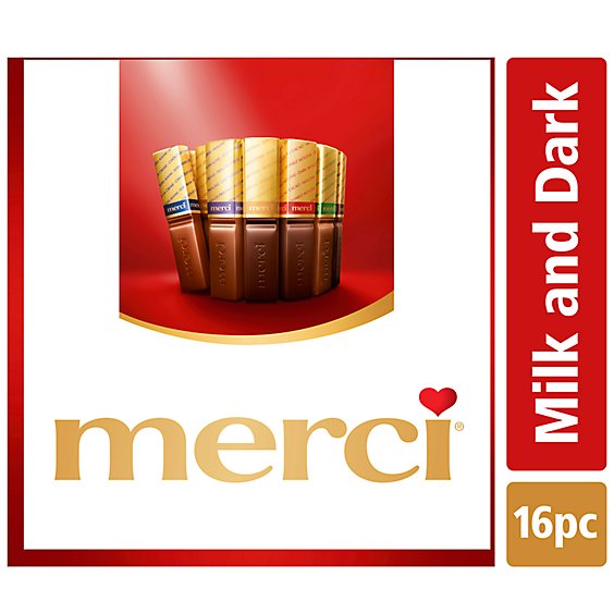 Merci Finest Assorted Chocolate Candy Gift Box - 7.04 Oz