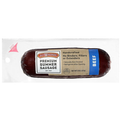 Old Wisconsin Summer Sausage Premium Beef - 8 Oz