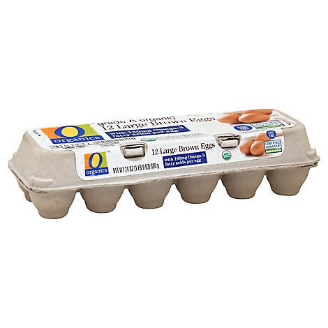 O Organics Eggs Grade A Omega 3 Large - 12 Count