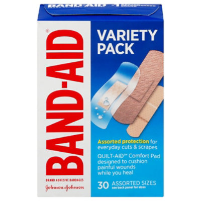 BAND-AID Brand Adhesive Bandages Variety Pack Assorted Sizes - 30 Count - Image 3