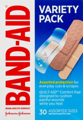 BAND-AID Brand Adhesive Bandages Variety Pack Assorted Sizes - 30 Count - Image 2