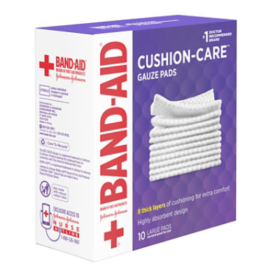 BAND-AID Gauze Pads Large - 10 Count - Image 3
