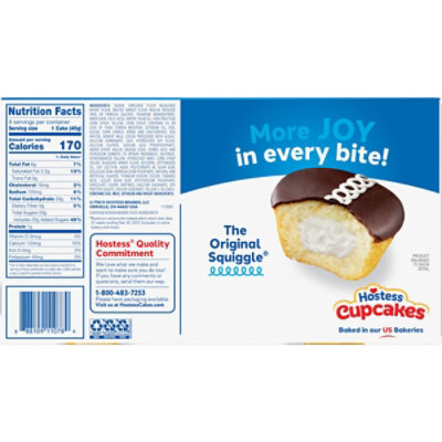 HOSTESS Golden Cupcakes Frosted Yellow Cake With Creamy Filling 8 count - 12.7 Oz - Image 7