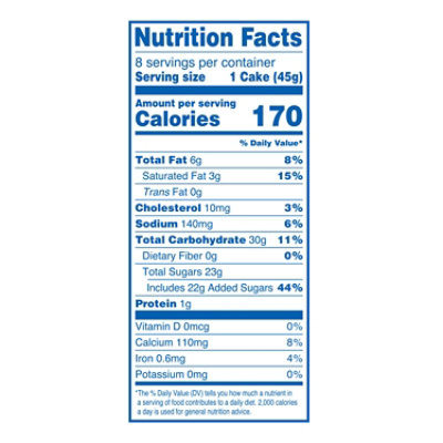 HOSTESS Golden Cupcakes Frosted Yellow Cake With Creamy Filling 8 count - 12.7 Oz - Image 2