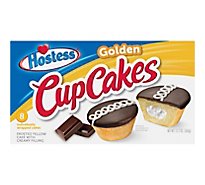 Hostess Golden Cupcakes Frosted Yellow Cake With Creamy Filling 8 Count - 12.7 Oz