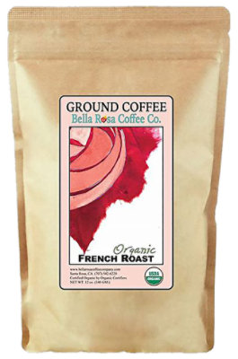 Bella Rosa Coffee Company Organic Ground Dark Roast French Roast - 12 Oz