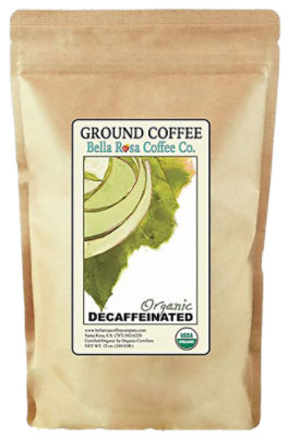 Bella Rosa Coffee Company Organic Ground Dark Roast Decaffeinated - 12 Oz