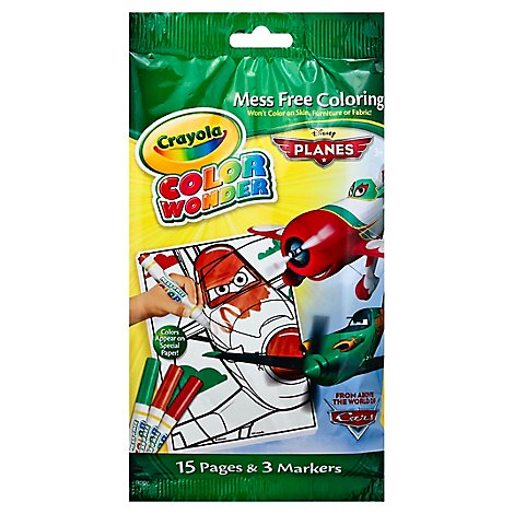 Crayola Color Wonder Cars Markers & Mini Coloring Pad - Each