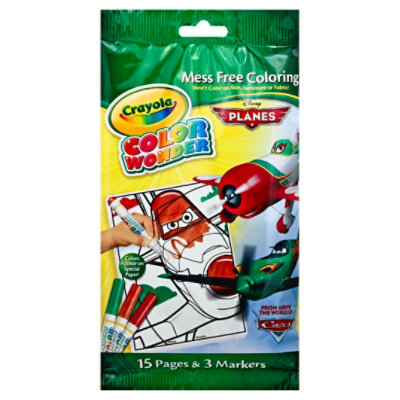 Crayola Color Wonder Cars Markers & Mini Coloring Pad - Each