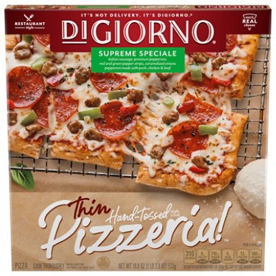 DIGIORNO Pizzeria! Pizza Thin Supreme Speciale Frozen - 18.8 Oz - Image 3