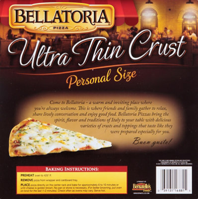 Bellatoria Ultra Thin Crust Personal Size Pizza - 5.67 Oz. - Image 6