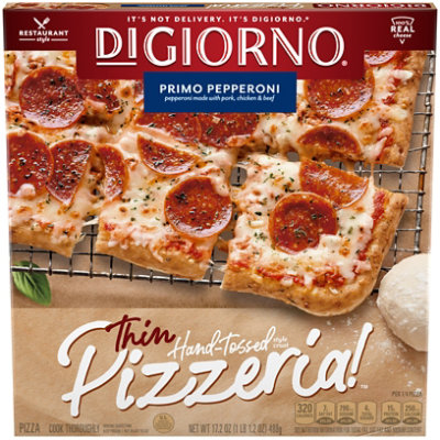 DIGIORNO Pizzeria! Pizza Thin Primo Pepperoni Frozen - 17.2 Oz - Image 2