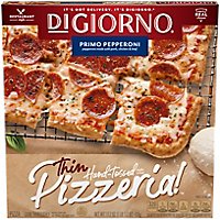 DIGIORNO Pizzeria! Pizza Thin Primo Pepperoni Frozen - 17.2 Oz - Image 1